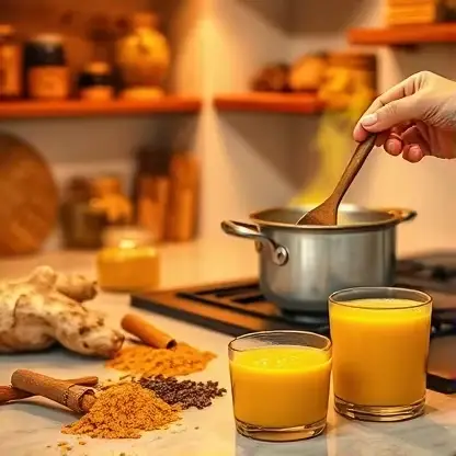 طرز تهیه شیر زردچوبه