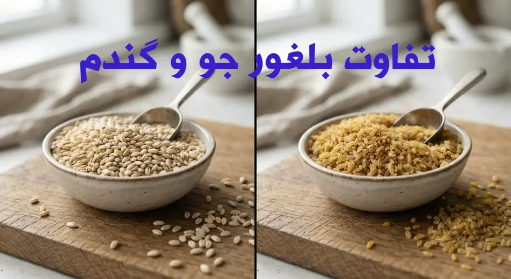 تفاوت بلغور جو و گندم